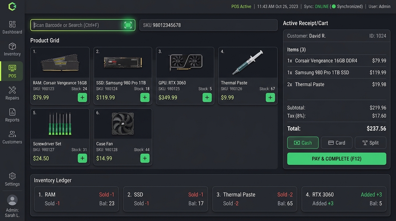 EasyPOS & SaaS Inventory System — screenshot