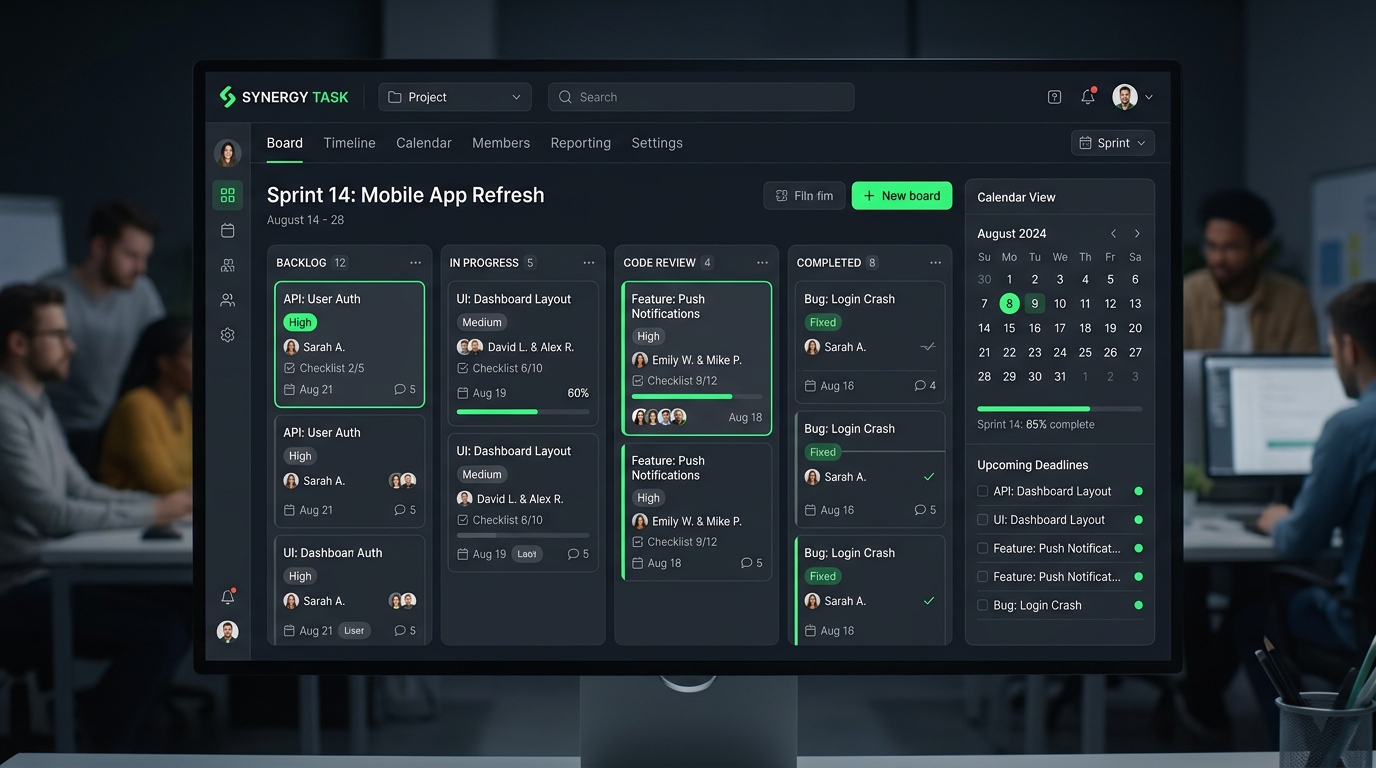 Cross-Platform Task Management — screenshot